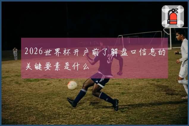 2026世界杯开户前了解盘口信息的关键要素是什么