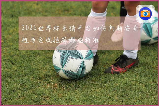 2026世界杯竞猜平台如何判断安全性与合规性有哪些标准