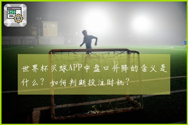 世界杯买球APP中盘口升降的含义是什么？如何判断投注时机？